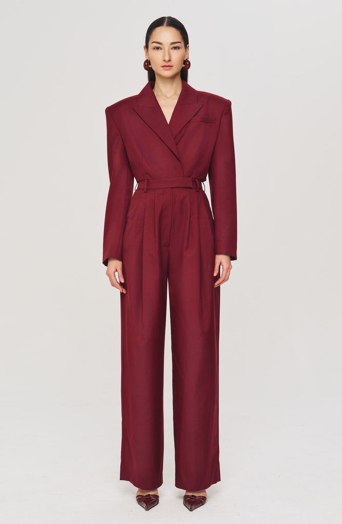 Michelle Jumpsuit - Burgundy