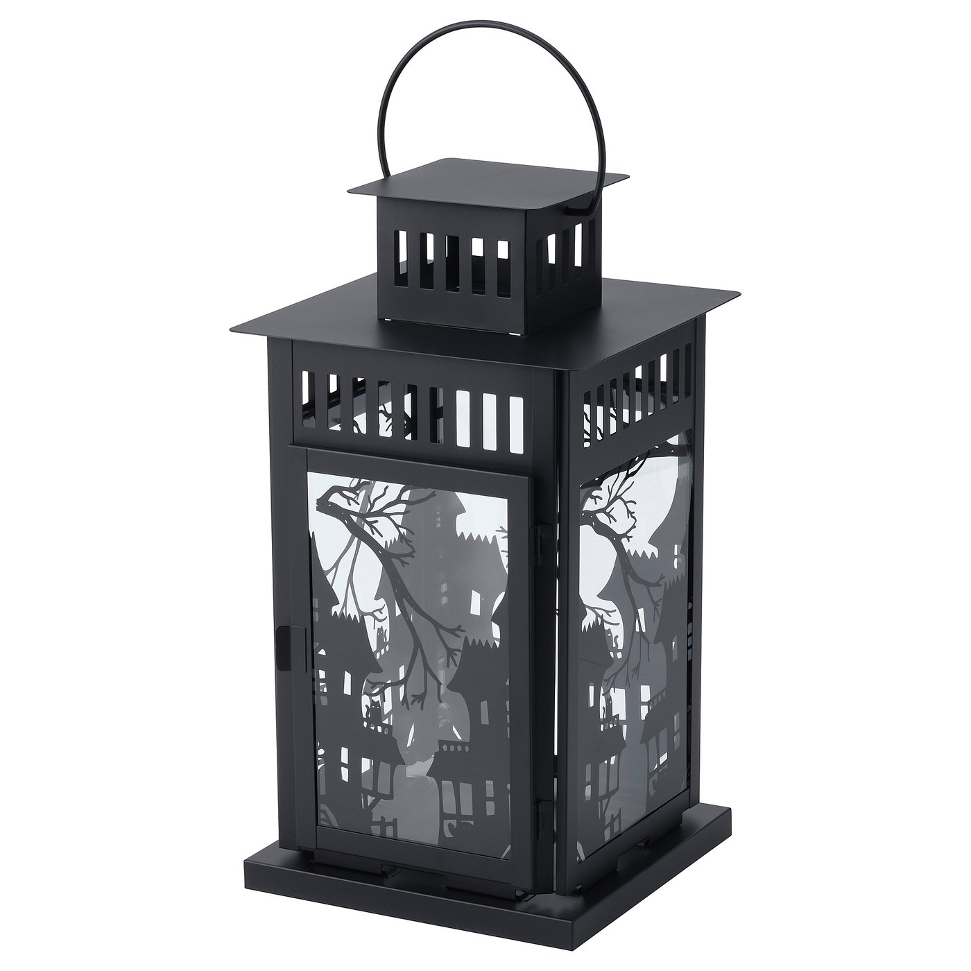 Kustfyr Lantern for Pillar Candle, In/out - Black 44 Cm