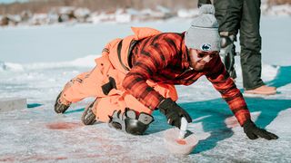 Curling on ice