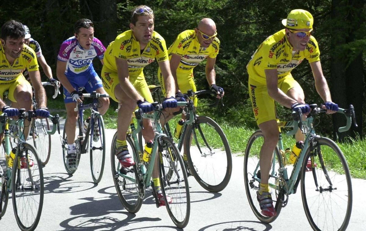 Marco Pantani at the 2001 Giro d'Italia