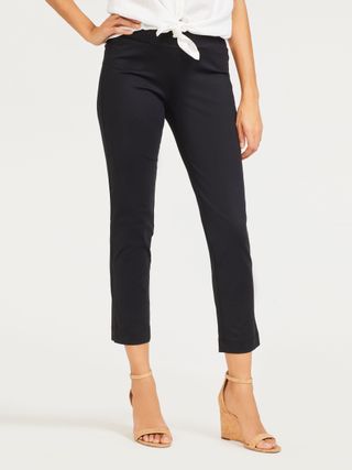 Black Solid Newport Capri Pants | Women's Pants | J.mclaughlin