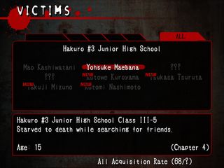 Corpse Party's bloody screen