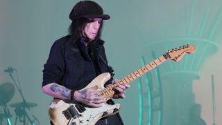 Mick Mars performs with Mötley Crüe at Nationals Park on June 22, 2022 in Washington, DC