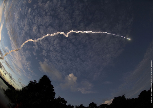 Ariane 5 Rocket Launches Four New Spacecraft Into Orbit