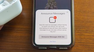 The set-up process is where you can enable the new Announce Messages feature for Siri.
