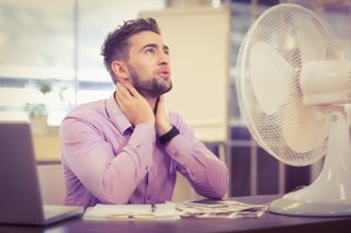 Surviving a heatwave with a desk fan