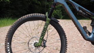 The RockShox Lyrik 2025 fitted to a mountain bike during testing