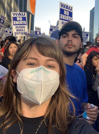 Briley Lewis is one of 48,000 University of California academic workers on strike.