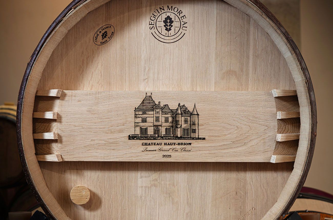 Château Haut-Brion auction with a barrel of the 2025 vintage