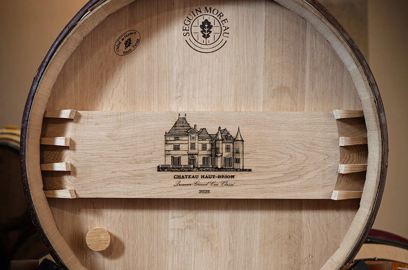 Ch&amp;acirc;teau Haut-Brion auction with a barrel of the 2025 vintage