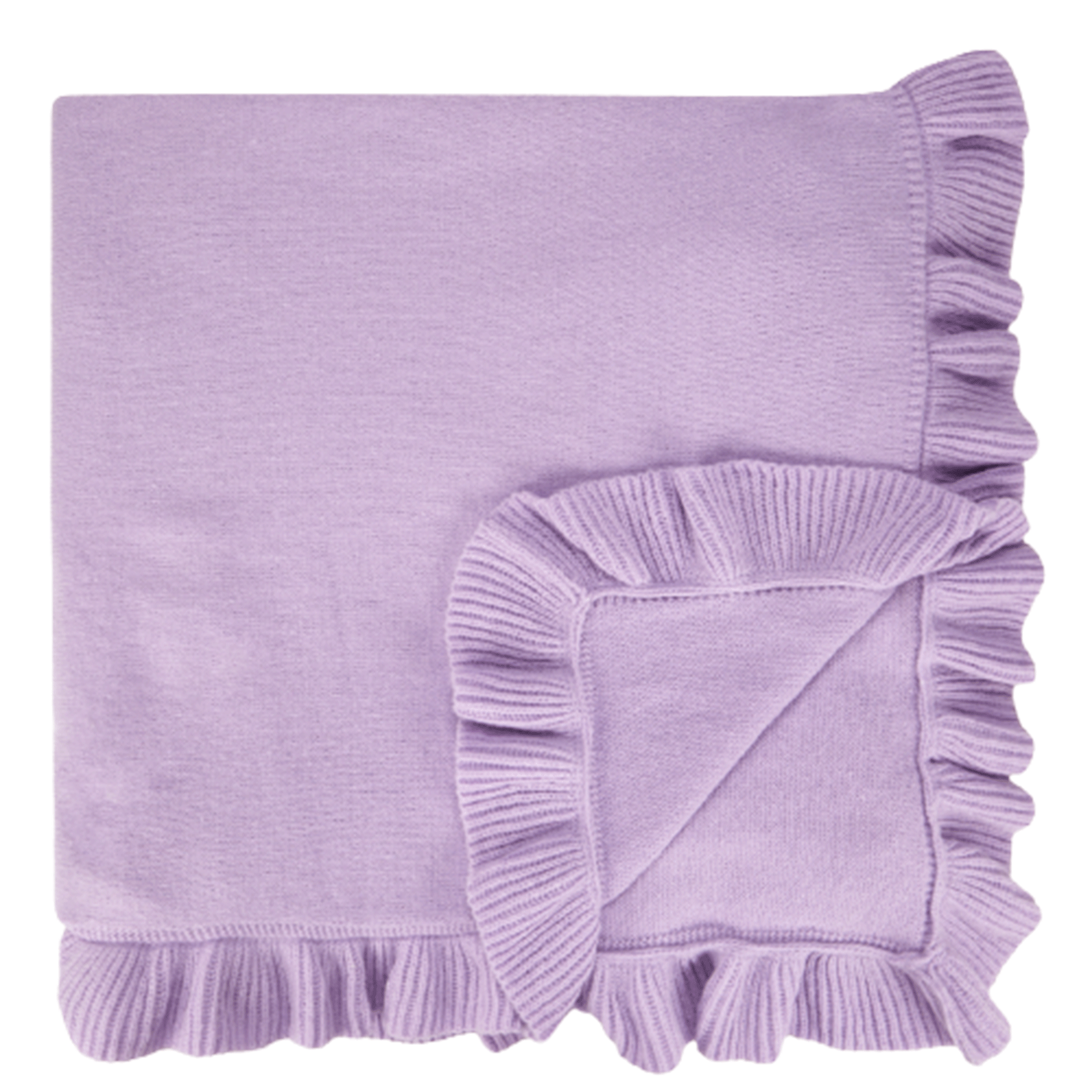 Lilac frill blanket
