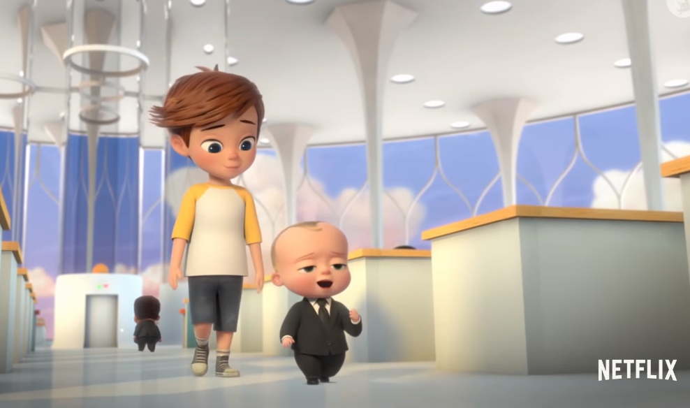 A screengrab showing Netflix show Boss Baby 