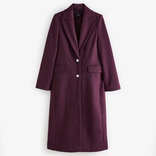 Burgundy long coat