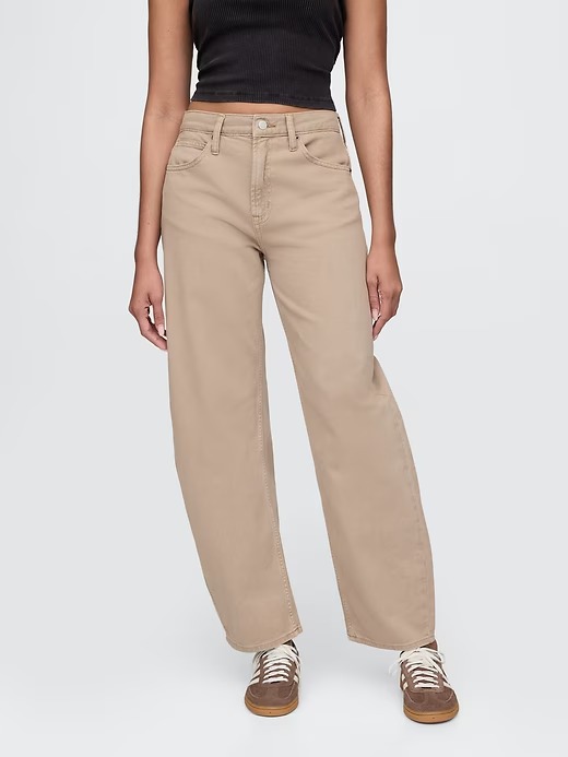 Gap, High Rise Barrel Jeans