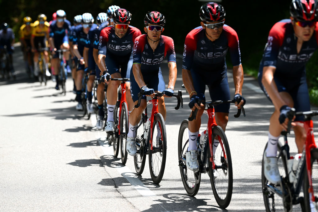 BRIVESCHARENSAC FRANCE JUNE 06 Michal Kwiatkowski of Poland and Team INEOS Grenadiers competes during the 74th Criterium du Dauphine 2022 Stage 2 a 1698km stage from SaintPray to BrivesCharensac WorldTour Dauphin on June 06 2022 in BrivesCharensac France Photo by Dario BelingheriGetty Images
