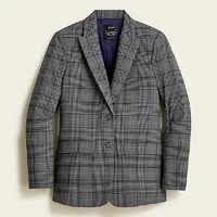 Sommerset Blazer in Grey Plaid Italian Wool | J Crew