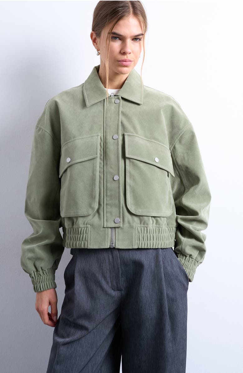 Crop Bomber Jacket