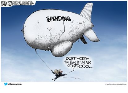 Political cartoon U.S. GOP Spending