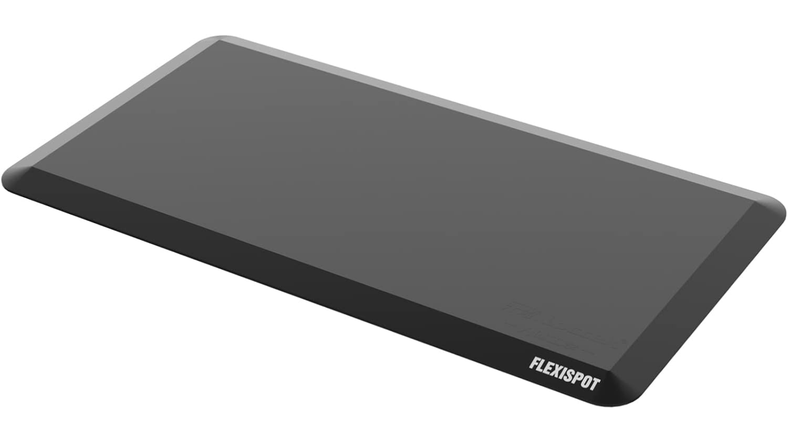 FlexiSpot standing desk anti-fatigue mat on a white background