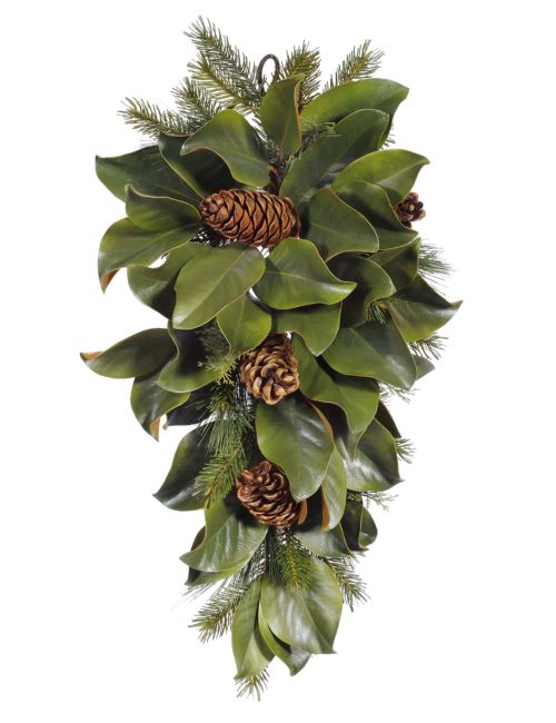 Winward Silks Magnolia Leaf Teardrop Swag