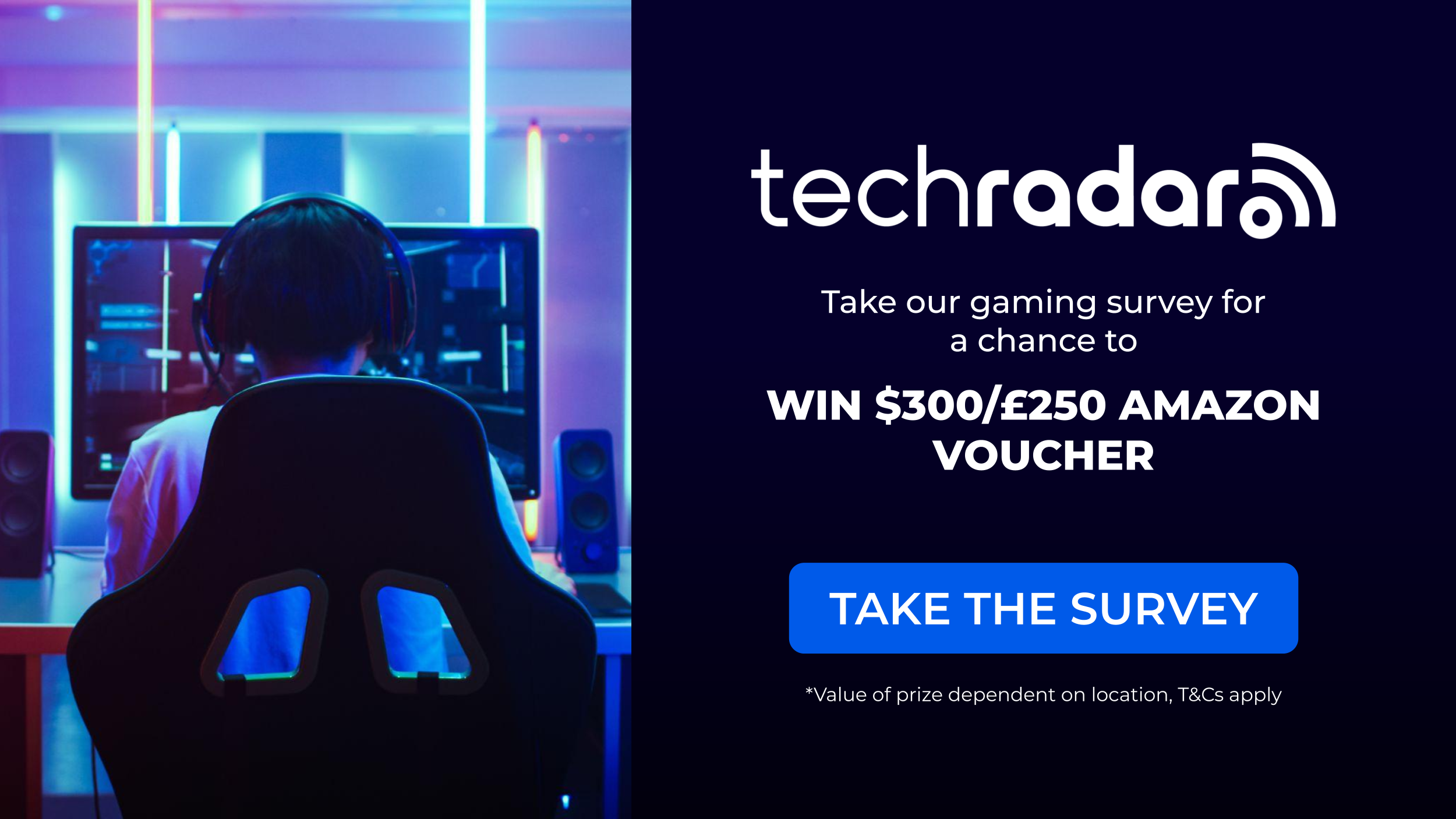 Tell us about your gaming habits and you could win a $300 / £250 Amazon voucher