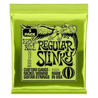 Ernie Ball Regular Slinky 3-pack: Free strings! Ernie Ball Regular Slinky 3-pack: Free strings!
