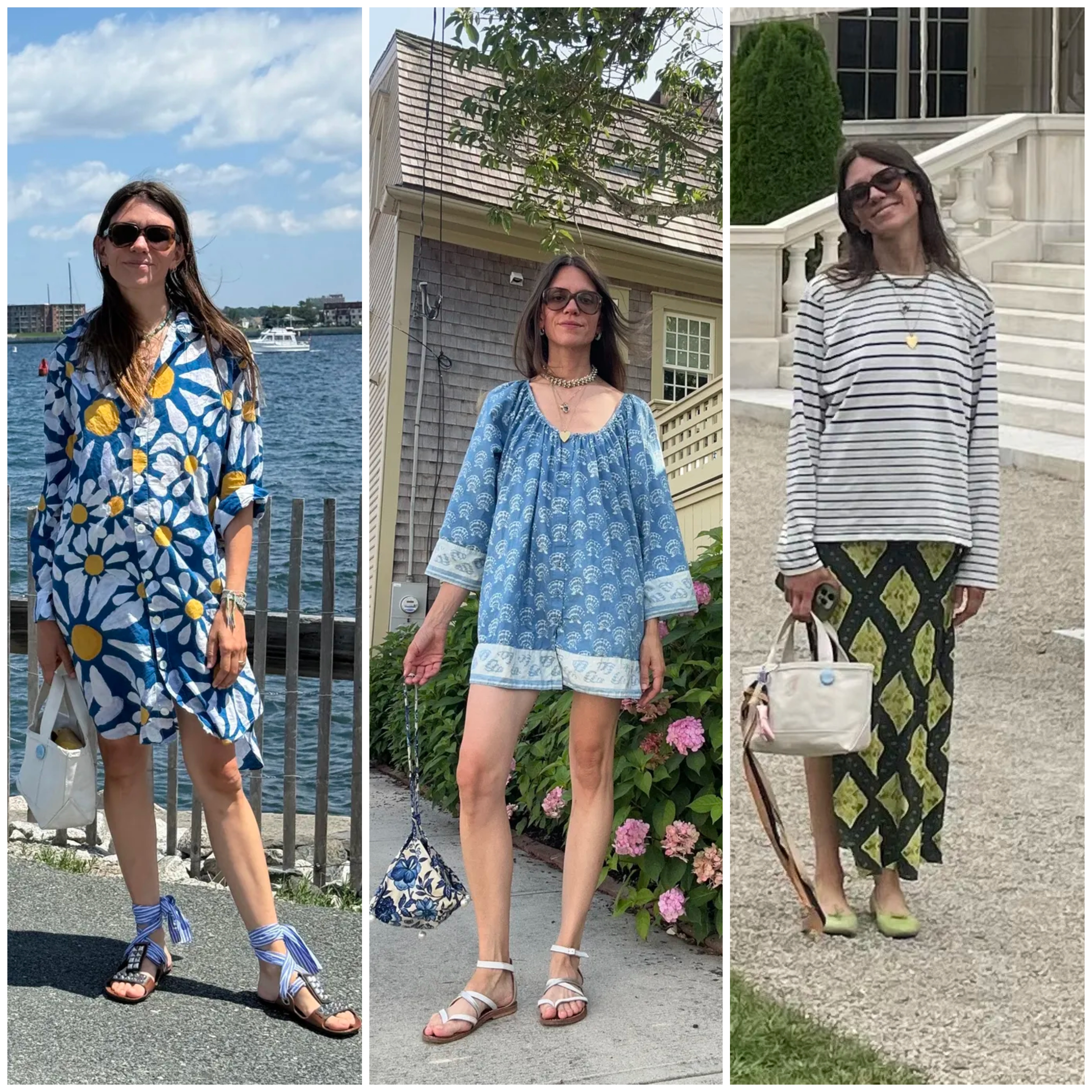 Julia Gall wearing summer dresses