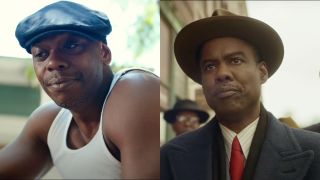 Dave Chappelle in A Star Is Born and Chris Rock in Fargo, pictured side by side.
