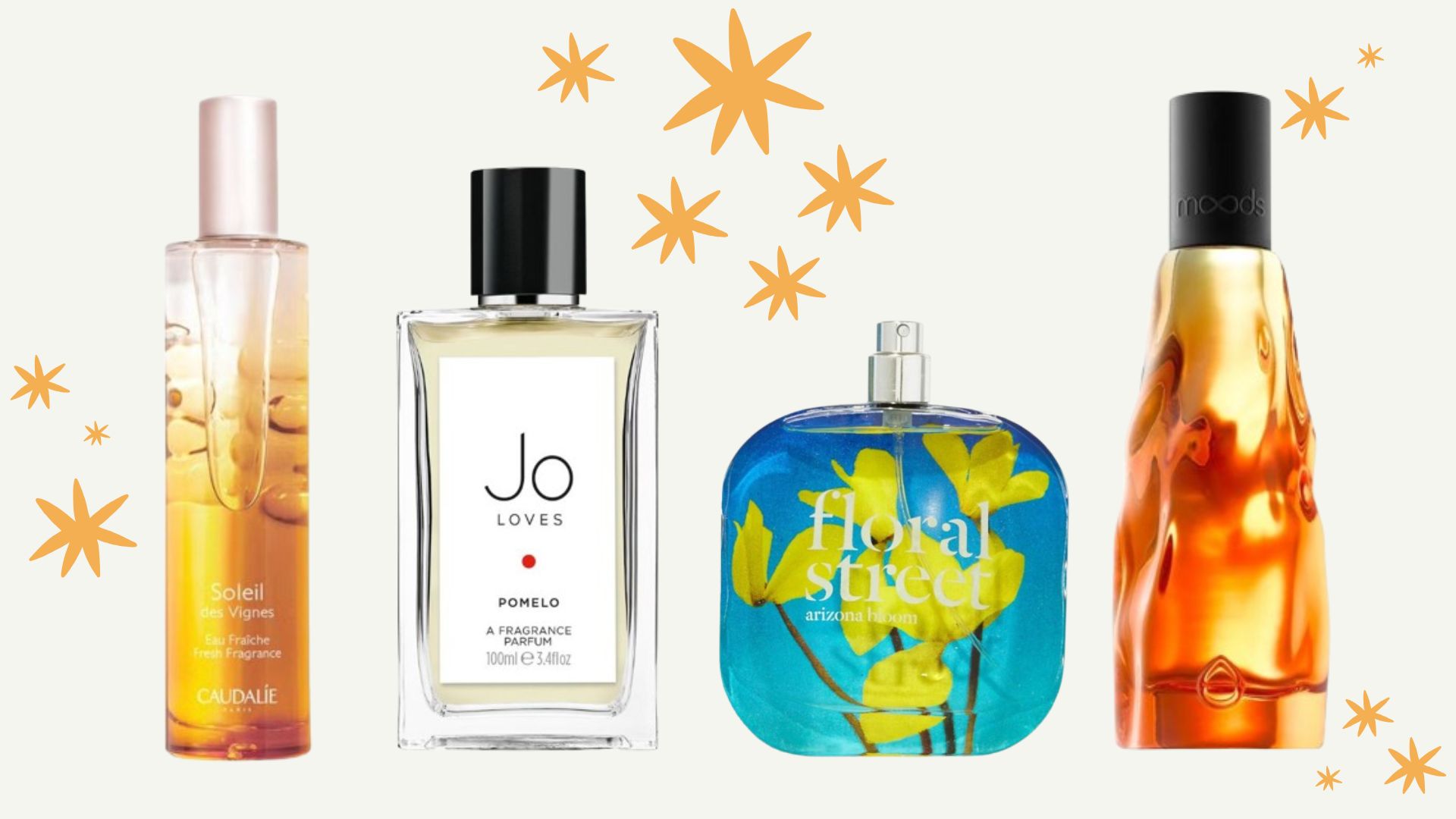 collage of mood boosting perfume 