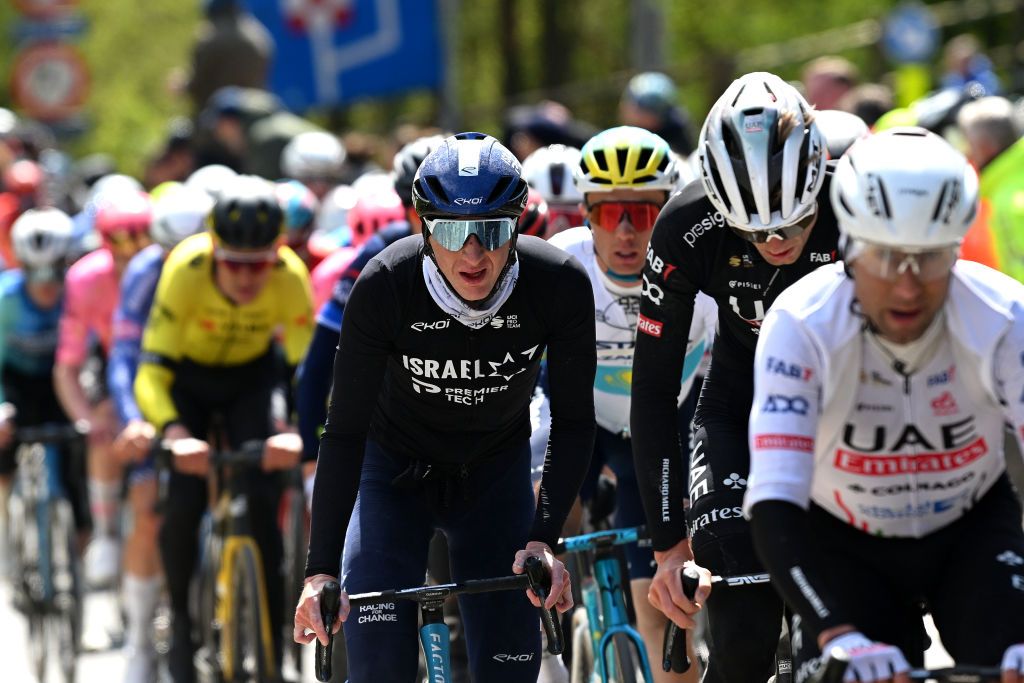 LIEGE BELGIUM APRIL 24 Stephen Williams of The United Kingdom and Team Israel Premier Tech competes during the 110th Liege Bastogne Liege 2024 Mens Elite a 2545km one day race from Liege to UCIWT on April 24 2024 in Liege Belgium Photo by Dario BelingheriGetty Images
