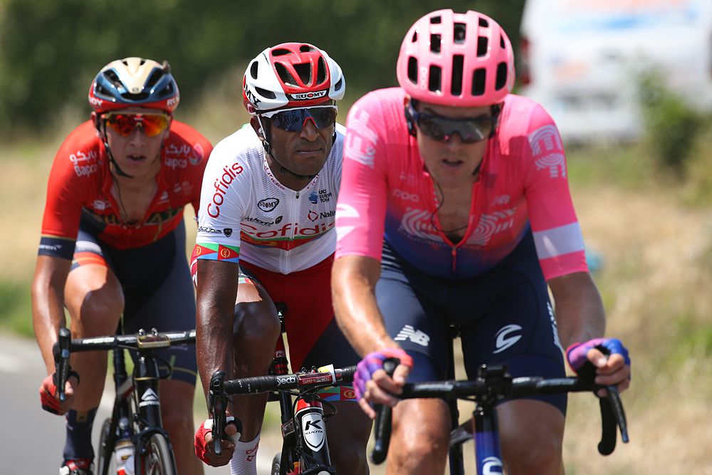 The breakaway during stage 17 at the Tour de France
