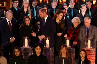 Kate Middleton and Prince William attend an event to commemorate the 80th anniversary of the liberation of Auschwitz