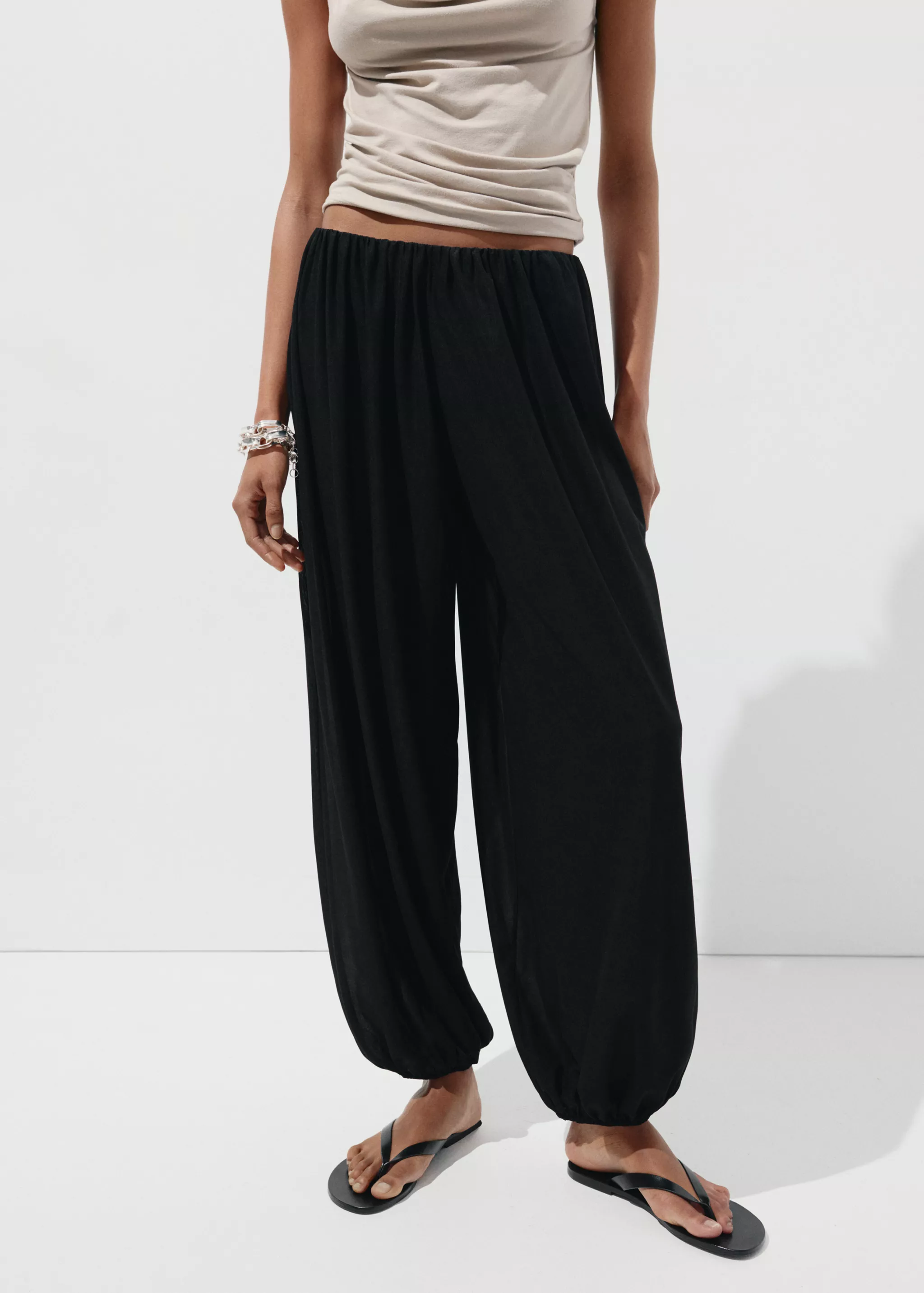 Mid-Rise Baggy Pants - Women | Mango Usa