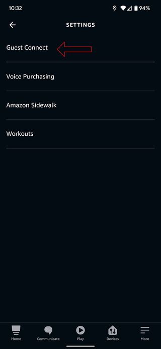 Amazon Alexa Echo Screenshot Guest Connect
