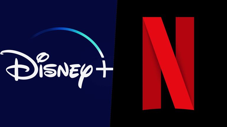 Disney Plus and Netflix logos