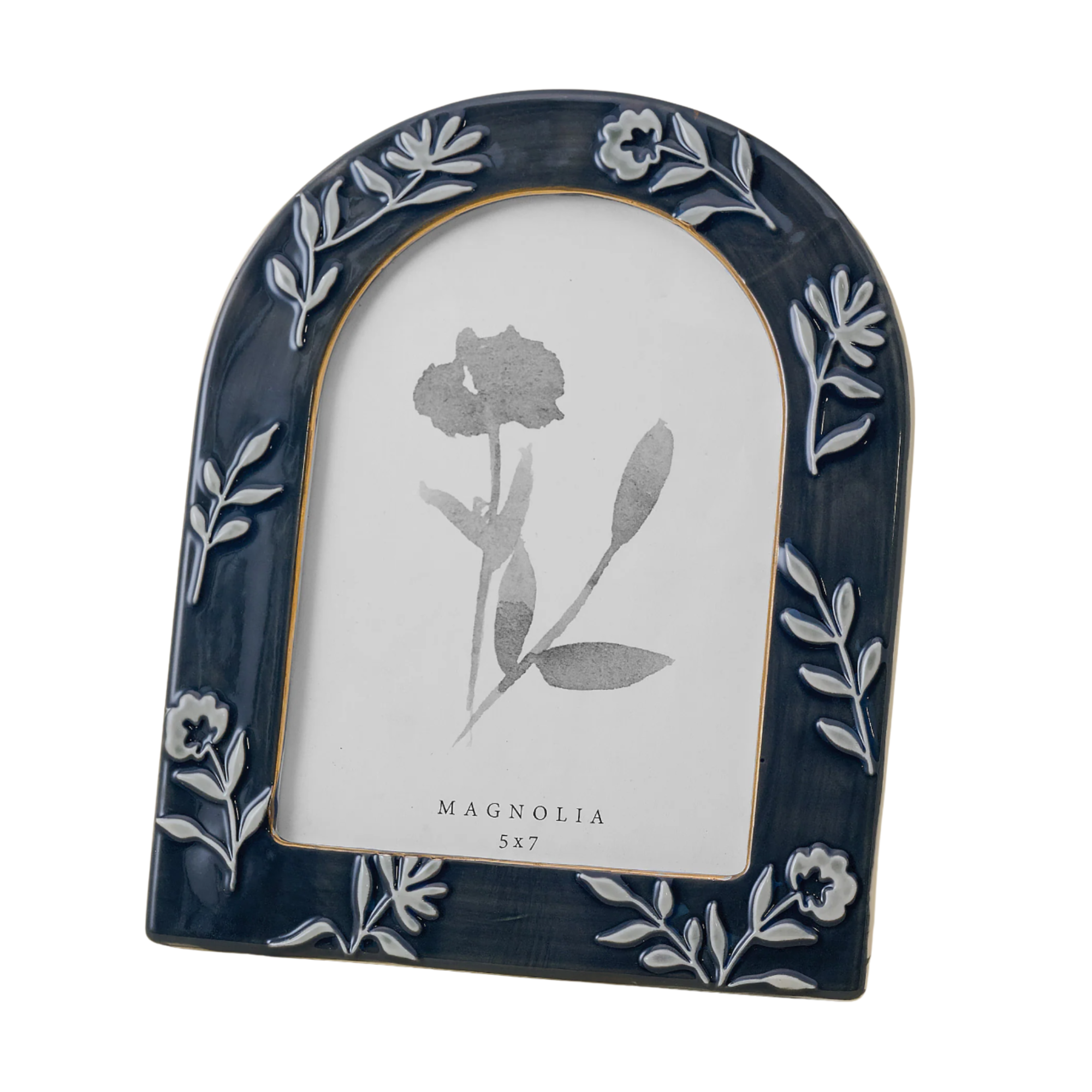 a floral picture frame