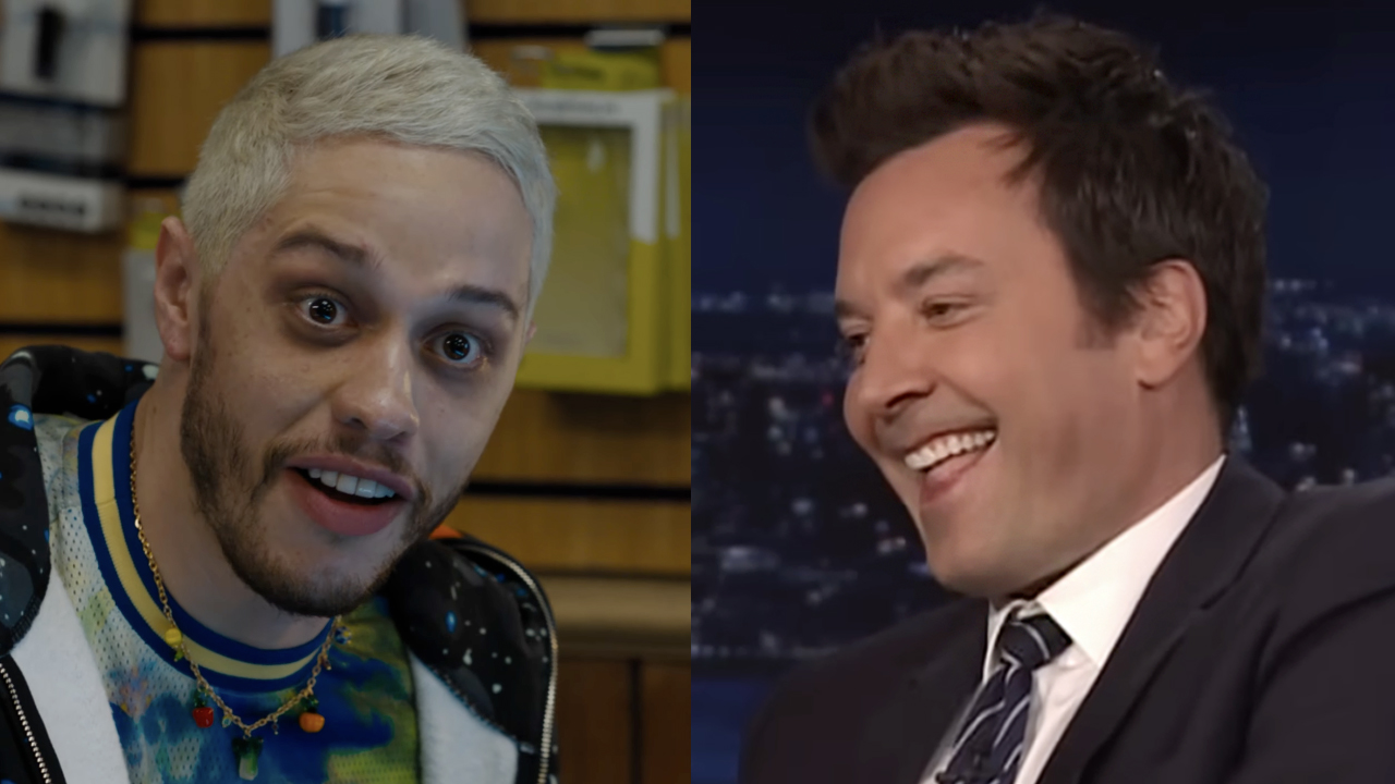 Pete Davidson in his cameo in Fast X, Jimmy Fallon on the Tonight Show with Jimmy Fallon. 