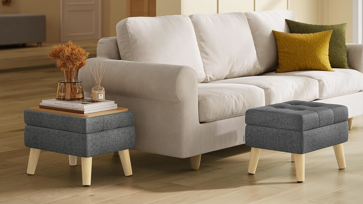 SONGMICS Storage Ottoman