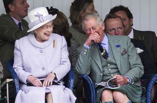 The Queen and Charles having a giggle