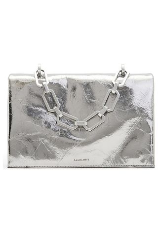 AllSaints Yua Leather Clutch