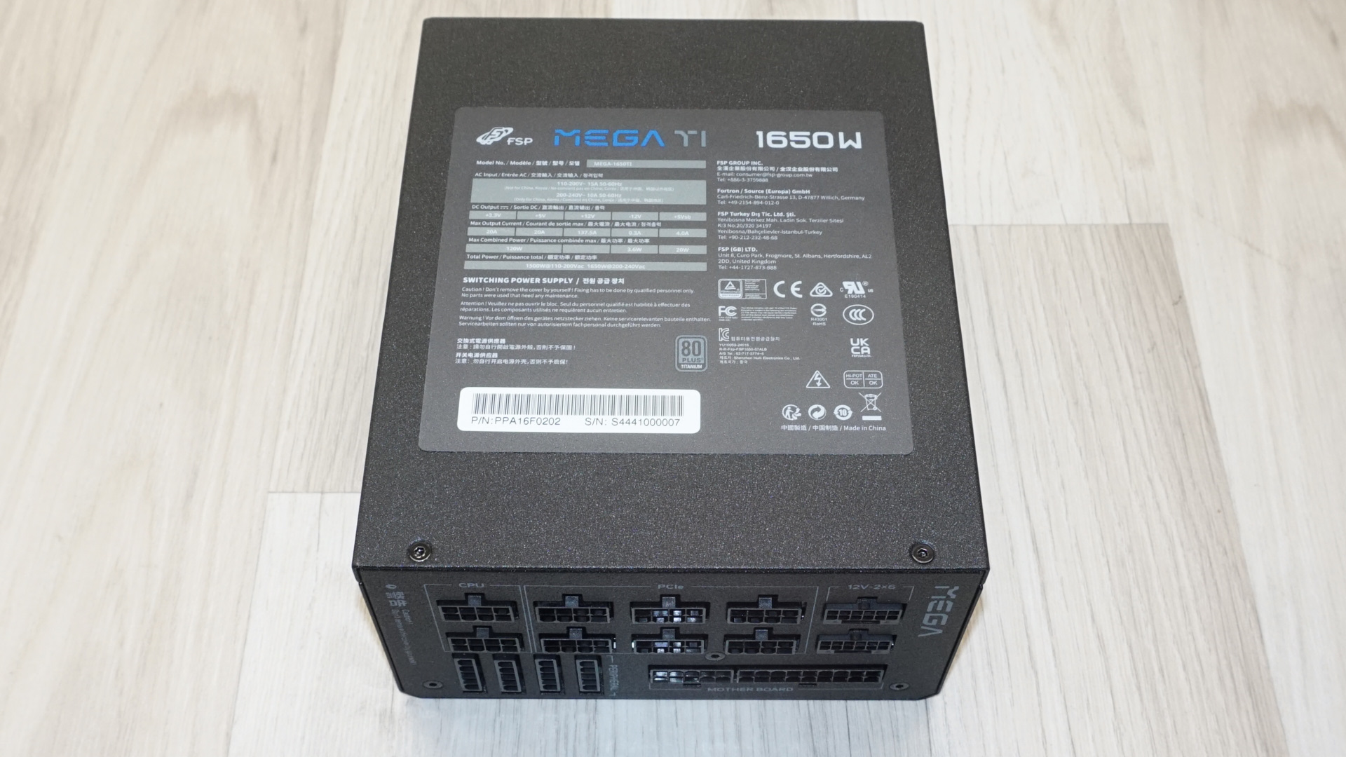 FSP Mega TI 1650W Titanium PSU
