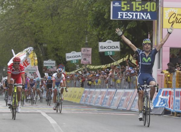 Francisco Jos&eacute; Ventoso (Movistar Team) wins stage stage ahead of Petacchi