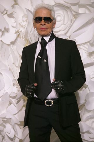 An image of Karl Lagerfeld who said one of the best fashion quotes