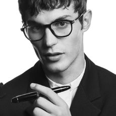 Model wearing glasses from Fashion Eyewear