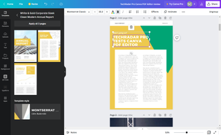 Building a templated PDF document in the free Canva PDF Editor