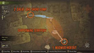 Monster Hunter Wilds Dapperwing territory map