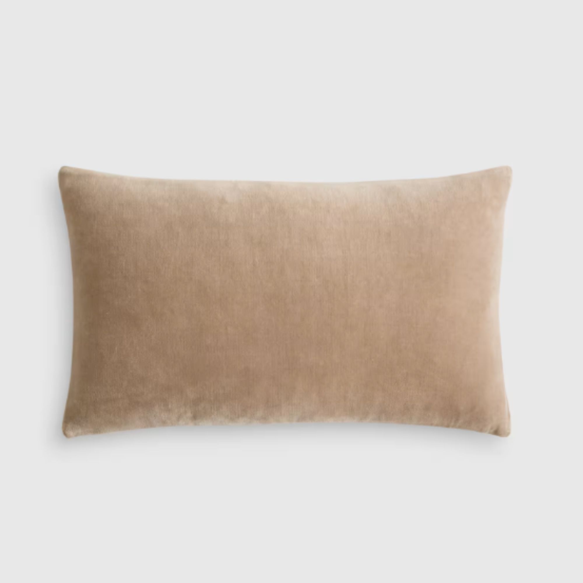 Classic Cotton Velvet Pillow Cover (Taupe)