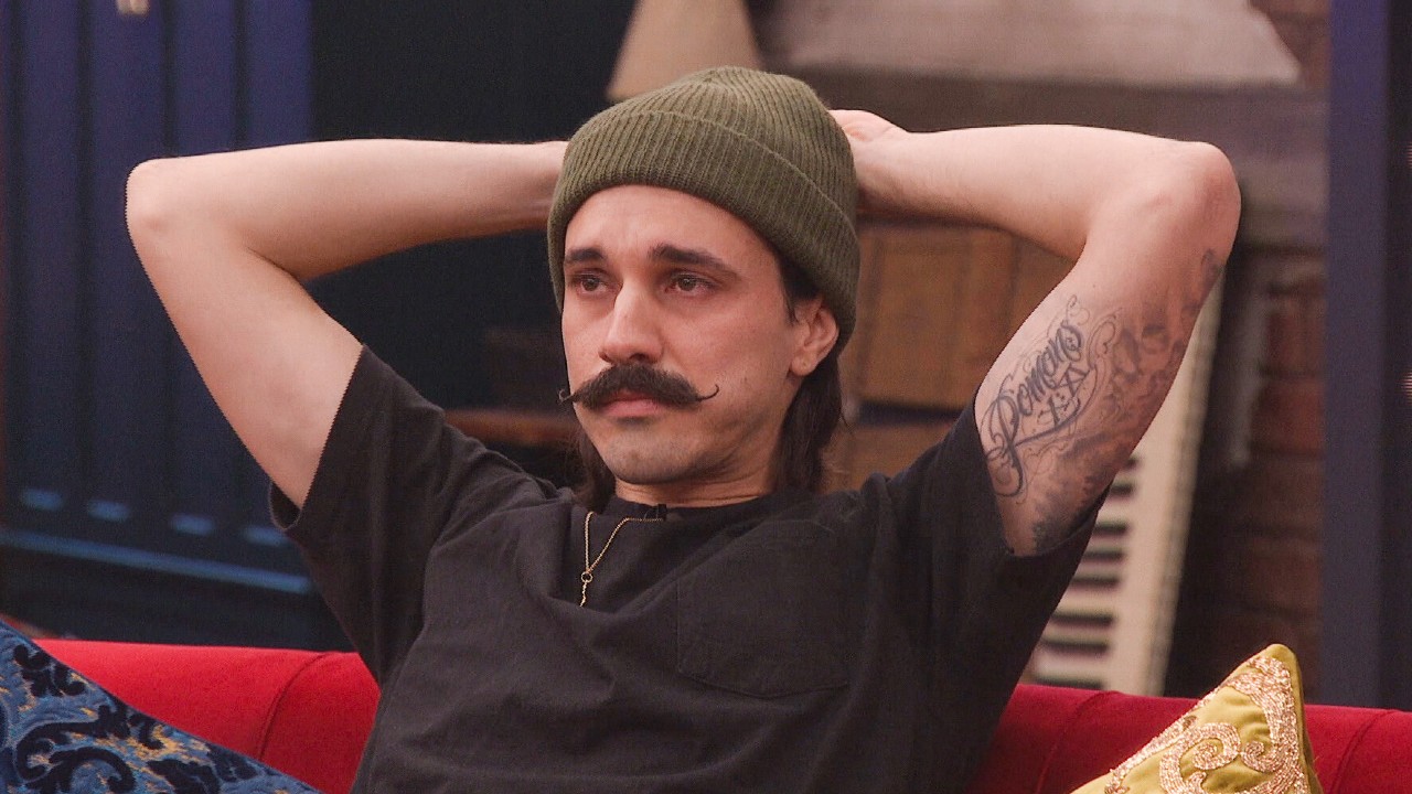 Vince crying on the couch