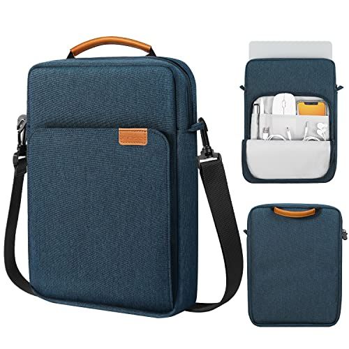 15 Inch Laptop Sleeve Bag With Shoulder Strap, Indigo