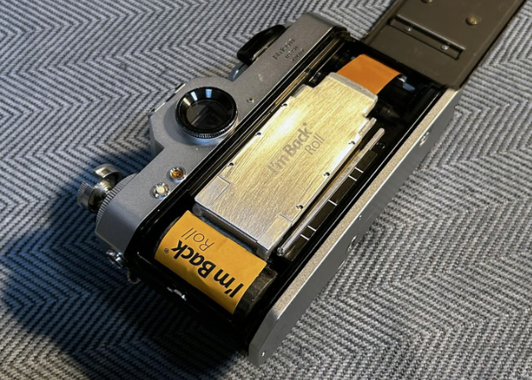 A photo of the I'm Back Roll digital camera conversion gadget